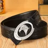New Arrival Mens Genuine Leather Belt Fashion Leather Belt Men Luxury Designs Cowhide Straps Crocodile Pattern Belt