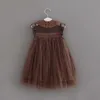 Ins Girls Princess Dress Classic Children Lace Fly Sleeve Tulle Dresses Kids Party Clothing Ball Gown A74386826051