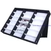 18 Girds Glasses Storage Display Case Box Eyeglass Sunglasses Optical Display Organizer Frames Spectacles Tray