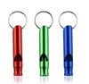 5pcs/lot Aluminum Alloy Whistle For Outdoor Emergency Survival Safety Sport Camping Hunting Travel Kit Lifesaving Whistle