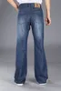 Venta al por mayor-2021 Pantalones vaqueros acampanados azules para hombre Pantalones largos de pierna ancha Pantalones acampanados de talla grande Bootcut para hombres 27-38 MB16247