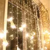 3M x 3M 300LED al aire libre hogar Navidad decorativo cadena Hada cortina tira guirnaldas luces de fiesta para decoraciones de boda