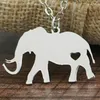 Collana con ciondolo a forma di elefante Gioielli con catena a maglie con ciondolo in acciaio inossidabile per uomini e donne Regali per bambini all'ingrosso