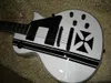 Custom Shop White Cross Sw Elektrische Gitaar Ebony Fingerboard Witte en zwarte gitaren uit China