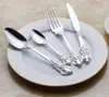 24 stycken lyx silver bestick set bestick set middag sätta bordsartiklar silverware middag gaffel skedkniv