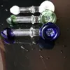 Couleur flocons de neige morceaux de tabac en verre bongs accessoires Pipe colorée fumer tuyaux en verre courbé tuyaux de brûleur à mazout conduites d'eau Dab Rig G