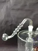 Ensemble de fumage en verre, le nouveau bang en verre transparent de quatre ligues, taille 10 mm