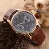 High Quality Portugieser IW500125 IW500701 IW500124 Brown Dial Automatic Mens Watch Rose Gold Leathre Strap Power reserve Watches