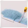 10yardslot blue purple Long Ostrich Feather Plumes Fringe trim 1015cm Feather Boa Stripe for Party Clothing Dress skrits Accesso8437900