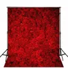 Ordinateur Imprimé 3D Roses Rouges Photo Arrière-plans Fleur Mur Arrière-Plan Romantique Saint Valentin Mariage Photographie Studio Décors