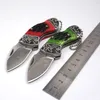 Boda Messen Pocket Folding Steel Mes 7Cr17Mov Blade Bovine Bone + Steel Handvat Combat Tactical Survival Camping Rescue Mes Utility Outdoor