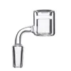 Quartz Thermique Banger Doubler Tube Accessoires Fumeurs Clou pour Conduites D'eau En Verre Bongs 100% vrai quartz SKGA576