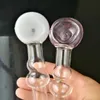 Accessoires de bongs en verre de tuyau de gourde droite de couleur mélangée