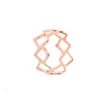 Everfast 10pc/Lot Connected Rings Rings Square Square Ring Women Party Fashion Moder