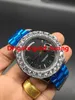 Boutique 43mm Or Gros diamant Mécanique homme montre Rome clou cadran multicolore Automatique en acier inoxydable montres pour hommes 20309l