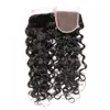 Water Wave Human Hair Bundels met kantafsluiting van hoge kwaliteit Peruaans maagdelijk haar inslag met 44 top sluiting nat en golvend haar4203526