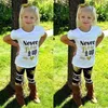 DHL 9 Styles Kids Ins Completi di abbigliamento Baby Fashion Suit Ragazze Lettera T-Shirt Pantaloni Infantile Abiti casual Ragazzi Ins Top Harem Pants 1-5T