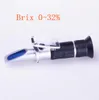 Freeshipping Automatic temperate compensation juice Fruit sweetness meter Handheld refractometer Concentration Meters Brix 0-32% 52%off