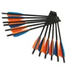 12 pieces Archery hunting glass fiber crossbow arrows fiberglass crossbow bolts OD 8.0mm Length 338mm