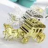 Vente en gros-2016 10pcs forme de cheval Cendrillon chariot boîtes de faveur de mariage boîte de bonbons Casamento faveurs de mariage et cadeaux fournitures de décoration