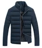 Partihandel - Mäns Down Cotton Jackor Parkas Winter Casual Stand Collar Jackor Bomull-Padded Coat Chaqueta Pluma Hombre