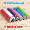 MOQ 1Pcs 100% Authentic UGO Bottom Twist Battery 510 Thread EVOD Vape Pen 650 900mAh VV Variable Voltage Side USB Passthrough+USB Charger Kit