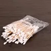 Whole 100pcs Women Beauty Makeup Cotton Swab Double Head Cotton Buds Make Up Wood Sticks Nose Ears Cleaning Cosmetics Health 5929407