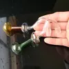 Fabrication de pipes à fumer en verre Narguilé soufflé à la bouche Bongs Pot incurvé classique aux champignons
