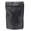 50st stående upp matt mylar väska värme tätbar dragkedja lås påse doypack ren aluminiumfolie väska kaffepaket metallpåse