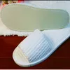 Slippers Wholesale- 1Pair/lot Unisex Pure White SPA Slipper Open Toe Closed-toe General Disposable El Home Indoor For Guest1