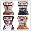 DHL livraison gratuite 3D Cap Chien Animaux Sports de Plein Air Vélo Vélo Moto Masques Ski Capuche Chapeau Voile Balaclava UV Masque Complet