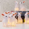 LED Strings Battery Operated 10 LEDs Indoor Easter Decorative Bunny String Lights holiday and lighting