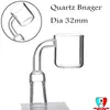 Quartz Banger Paznokci Miska Fia Płaskie Top Akcesoria do palenia 10/14 / 19mm Mężczyzna / Kobieta Polerowana staw do szklanych Bang Dab Rigs