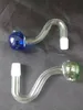 Short spray color S tube burning pot glass bongs accessories , Unique Oil Burner Glass Pipes Water Pipes Glass Pipe Oil Rigs Smoking with Dr