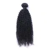 ブラジルの処女人間の髪アフロキンキーカーリー未加工のレミーヘアは二重横糸100g/バンドル1バンドル/ロットを漂白することができます