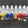 Yeni 2017 6pcs / çocuklar hediye ücretsiz nakliye için Sonic Anahtarlık Kolye PVC Action Figure Koleksiyon Modeli Oyuncak set