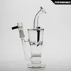 Saml 22.5cm Alto fumar água Bongs Hookahs Honeycomb Galss Bong Fritted Disc Percolator Rig Com Faca Joint Tamanho 14.4 pg5045