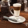El Stainless.steel Elektrikli Süt Frother Kahve Cappuccino Köpük Kırbaç Makinesi