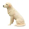 Labrador Retriever Dog Figurine Intagliato a mano Artigianato in resina statua animale arte decorazione della casa ornamenti regali per bambini