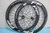 popular Sale Carbon wheels 60mm wheelset straight pull Powerway R36 carbon hubs full carbon road bicycle bike wheels black white free ship