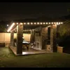 25ft G40 Bulb Globe String Light with Clear Bulb Backyard Patio Lights Vintage lampor Dekorativt utomhus Garlandbröllop