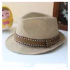 Zomer unisex kids stro fedora sunhat strand mode Panama cap met ribbow sierkinderen soild trilby hoeden voor jongen en meisje