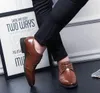 Мода Мужчины Квартиры Высокое Качество Натуральные Кожаные Обувь Мужской Начальник Бизнес Человек Обус Мужские Платье-Обувь Осень Оксфорды Плюс Размер
