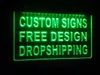 design your own Custom beer LED Neon Light Sign Bar open Dropshipping decor shop crafts led