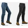 Fashion Komine PK718 Motorcycle Trousers Kevlar Denim Jeans Motocross Moto Pants Jean With Protector Pad S-3XL free shipping