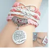 Gut A++ Bursts of Friendship mehrschichtiges Armband Handseil FB211 Mischungsauftrag 20 Stück pro Menge Charm-Armbänder