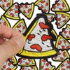 DIY Pizza Patches för Clothes Iron Broderad Patch Applique Iron On Patches Sewing Tillbehör Badge Stickers för Klädpåse