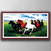 Eight Steeds Galoping Horses Decor Decor Home Decor, Strumenti artigianali a punto croce Handmade Strumenti per ricamo ricamo Set di ricamo Contato Stampa su tela DMC 14CT / 11CT