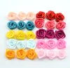 Haarschmuck Großhandel - DIY 500 Stück/Lot handgefertigtes Satin-Rosenband Rosetten Stoff Blumenschleife Applikationen Hochzeitsdekoration Handwerk Nähen 1-351