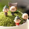 おじいちゃんとおばあちゃんの妖精の庭の装飾gnome moss terrariumホームデスクトップの装飾工芸品盆栽ドールハウスミニチュア4デザイン